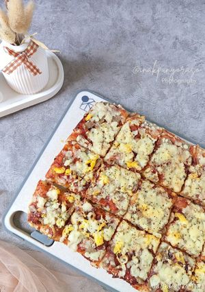 Foto resep Pizza Nasi tanpa Ulen tanpa Telur