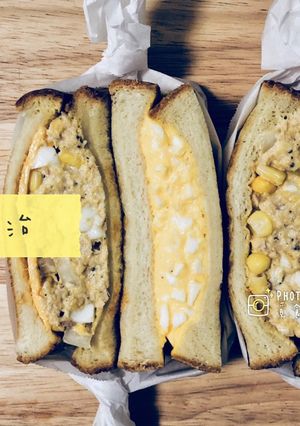 【蛋沙拉三明治組】 的食譜成品照片