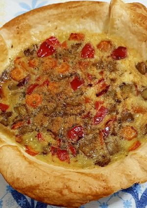 Una foto de Quiche de verduras