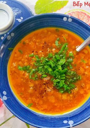 Hình của món Nước xốt ăn bánh mì hoặc xôi mặn.
