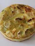 Crustless Quiche with Leeks, Bacon, and Goat Cheese
