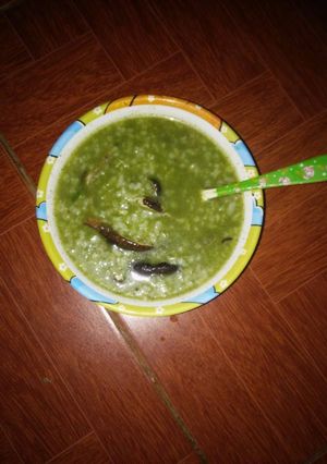 Hình của món Cháo lươn chùm ngây.