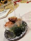 Bicchierini finger food con polpo e spinaci al burro