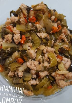 Foto resep Sayur Asin (KIAMCHAI) Tumis daging