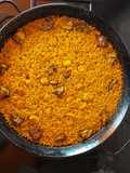 Arroz con pollo alcachofas