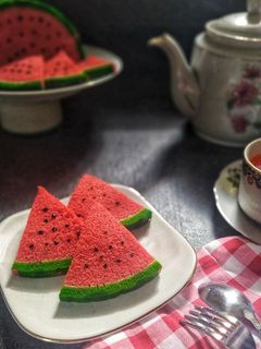 Foto resep Bolu semangka kukus