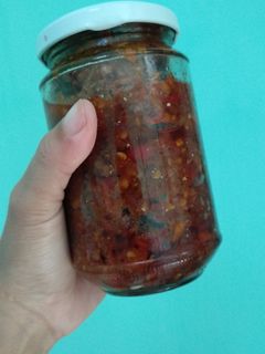 Foto resep Sambal Bajak Teri Medan pedas maut sepedas mulut Netijen