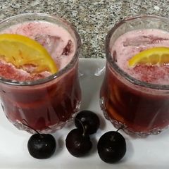 A picture of Cherry 🍒 juice recipe||Refreshing drink 🍷.