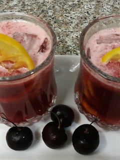 A picture of Cherry 🍒 juice recipe||Refreshing drink 🍷.