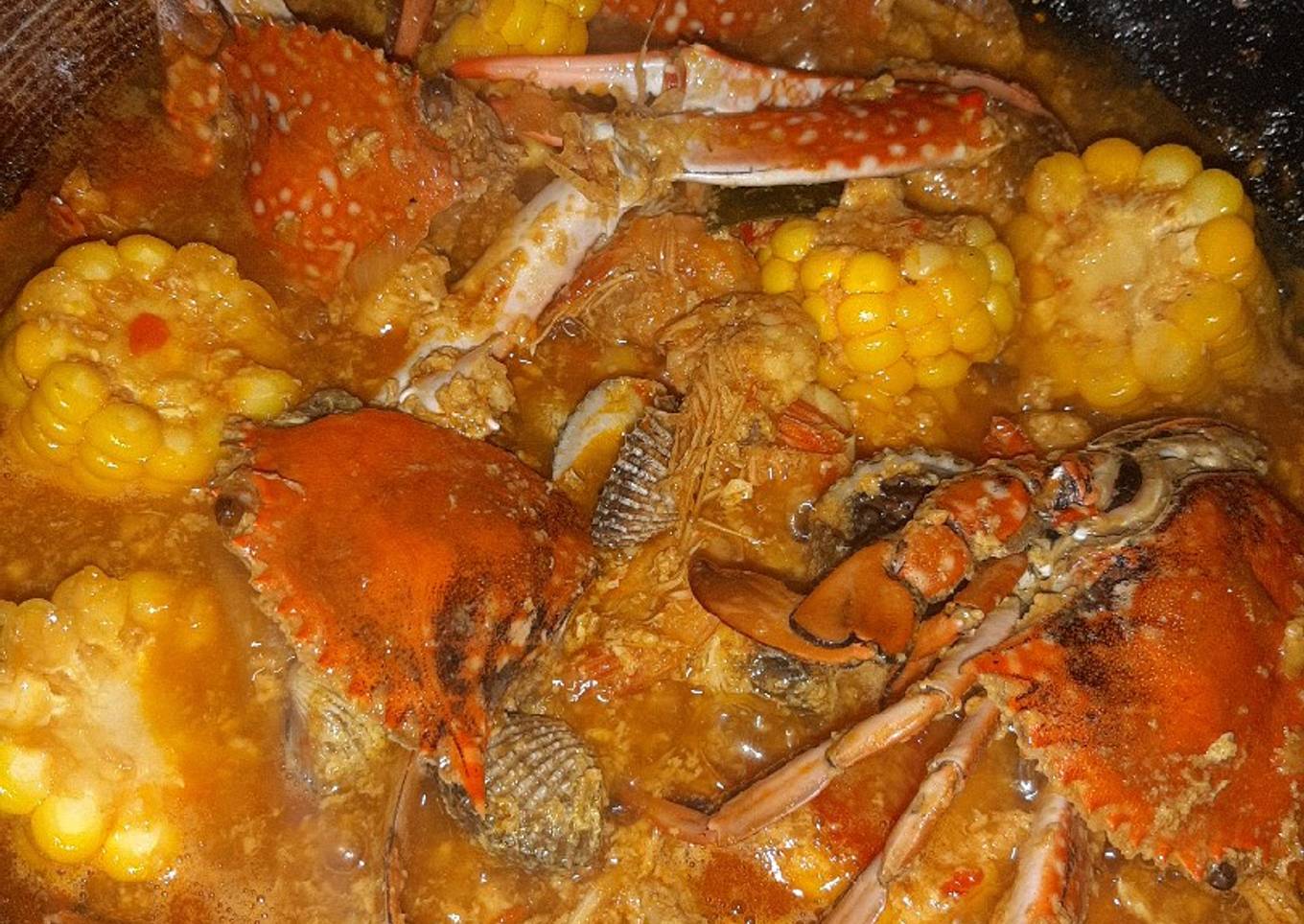 Kepiting campur saos padang