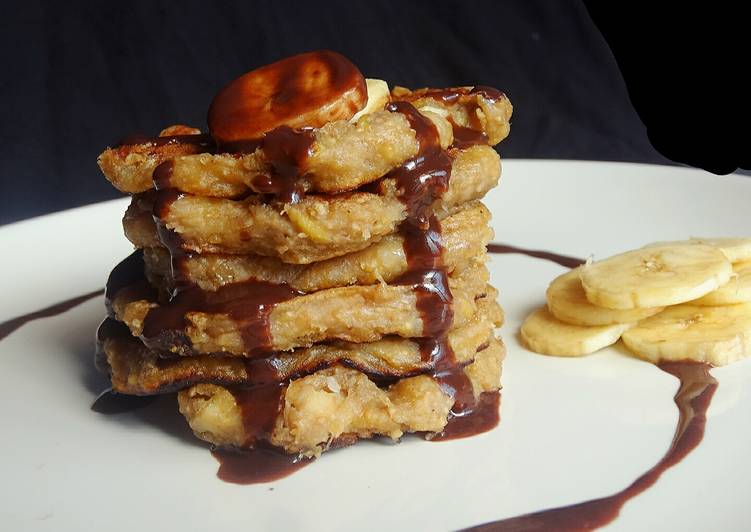 Lempeng Pisang Saus Coklat