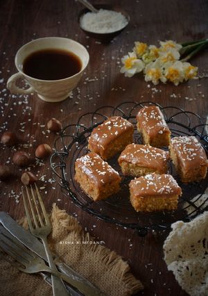 صورة لوصفة كيكه التوفي أو التوفية