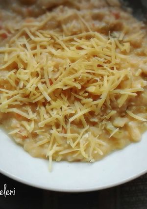 Foto resep Cheese Veggie Porridge