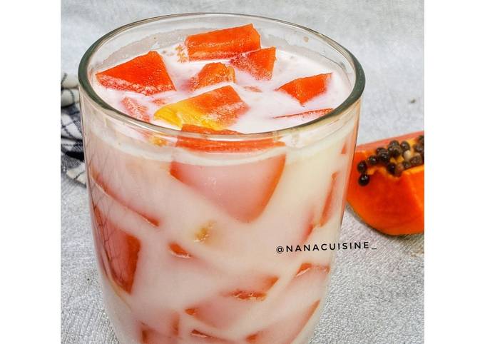 Anti Ribet, Membuat Papaya coconut milk Kekinian