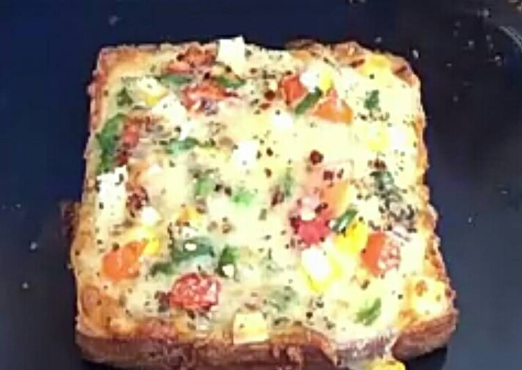 Bread pizza without oven