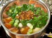 A picture of catfish soup