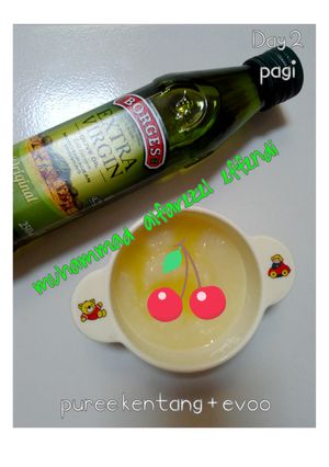 Foto resep Puree kentang + Evoo MPASI