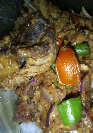 Foto resep Ayam Suwir Bumbu Kacang #magicom