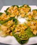 Cogollos rellenos de manzana y maíz (Receta de conri)