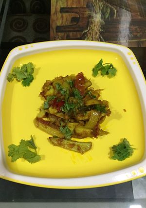 A picture of Arbi ki sabji.