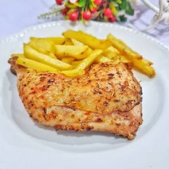 A picture of Devilled chicken and chips recipe.