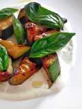 Courgettes grillées sauce tahini