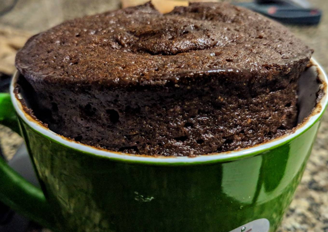 BROWNIE🍫 Con Harina de Lentejas y 🍒Arándanos a la Taza...!