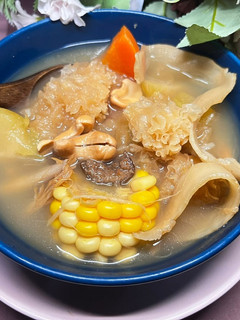 沙參玉竹佛手瓜腰果素湯 的食譜成品照片