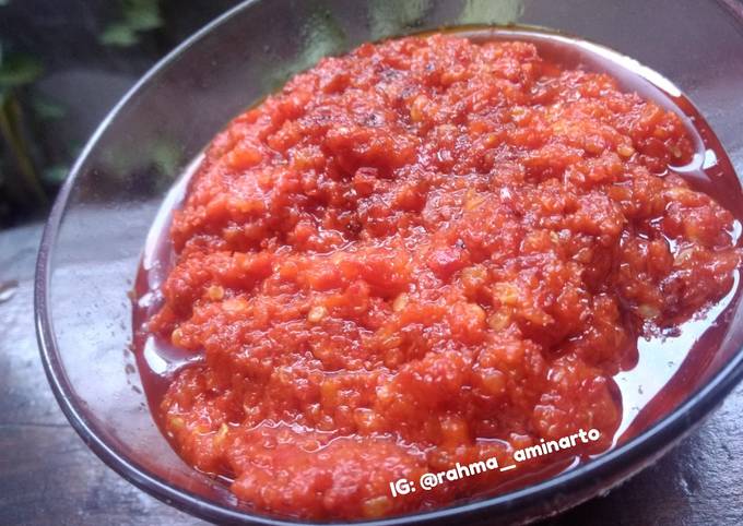 Ternyata ini lho! Bagaimana cara membuat Sambel pendamping nasi mandee  lezat