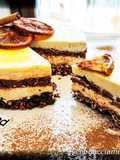 Cheesecake al Cioccolato Fondente e Arancia