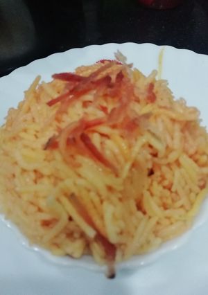 A picture of Beetroot Rice.