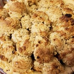 A picture of Matzos Pie Topping from the Settlement Cookbook 1965.