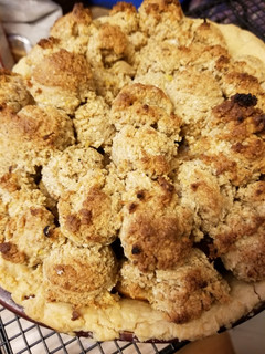 A picture of Matzos Pie Topping from the Settlement Cookbook 1965.