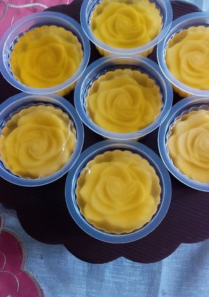 Foto resep Puding Mawar Jeruk Lapis Coklat