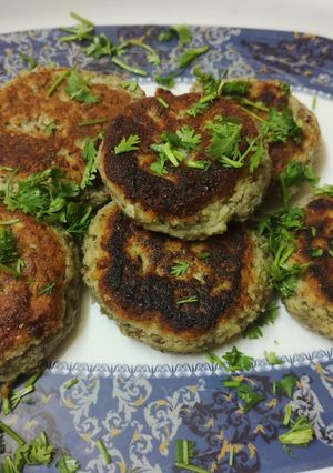 A picture of Matki beans cutlet.