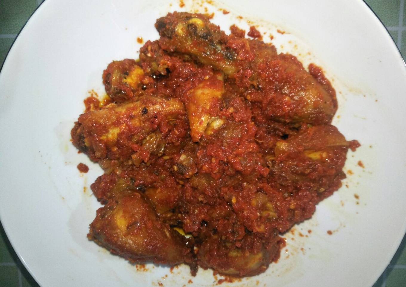 Ayam goreng dicabein