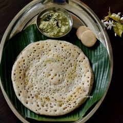 A picture of Plantain stem dosa / Bale dandina dosey:.