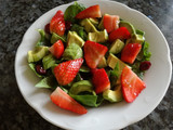 Ensalada de espinacas con fresas