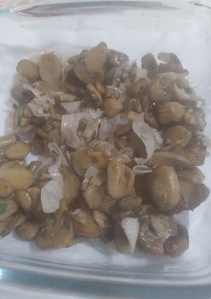 Una foto de Champiñones
