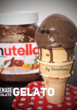 Foto resep Homemade chocolate gelato tanpa ice cream maker