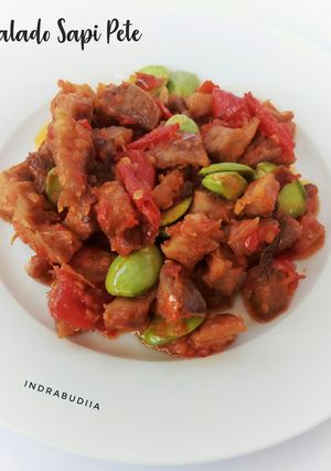 Foto resep Balado sapi pete