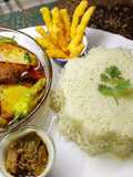 Aloo gosht WITH BAGHAAR