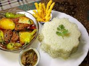 A picture of aloo gosht