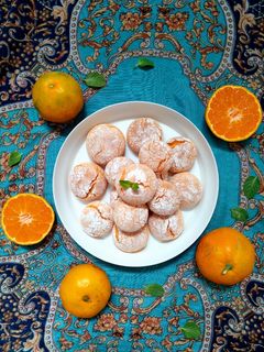 عکسی از دستور شیرینی ترک دار پرتقالی 🍊🍃🍂🍁