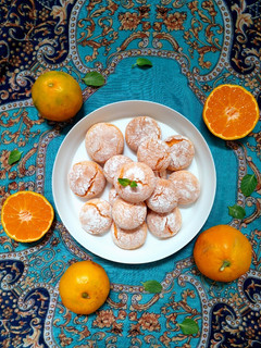 عکسی از دستور شیرینی ترک دار پرتقالی 🍊🍃🍂🍁