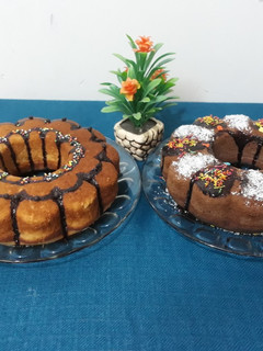 عکسی از دستور کیک وانیلی و کاکائویی