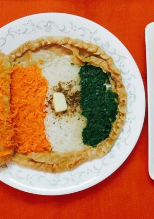 A picture of Healthy Tricolor Paratha.