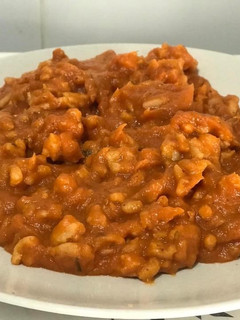Una foto de Salsa ragú con carne picada de pollo y pavo