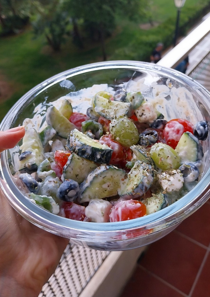 Una foto de Ensalada griega a mi manera
