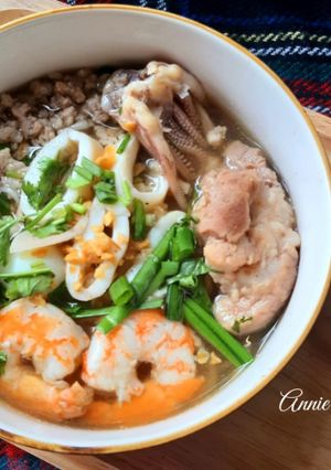 Hình của món Hủ tiếu mực.